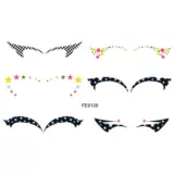 4 пары/сетка для век наклейка для бровей наклейка для бровей тату