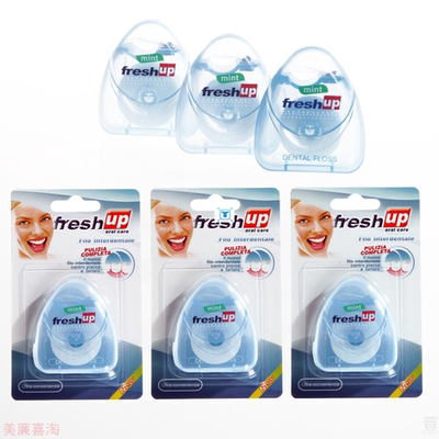 Portable 50M Micro Wax Dental Floss Interdental Brush Teeth