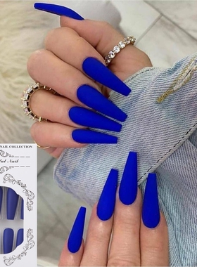24Pcs Full Cover False Nail Tips Ballerina Nail Art Manicure