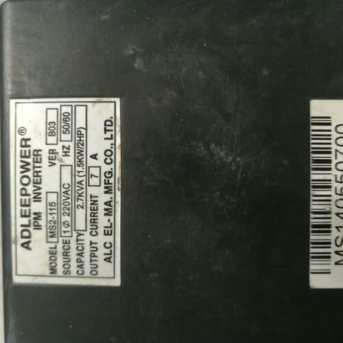 议价ADLEEPOWER爱德利变频器MS2-115，220V输入可维修