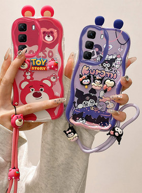 立体耳朵适用传音Infinix Hot50pro+手机壳海绵宝宝hot50pro十派大星潮女hot50por+保护套h0t5opro+日韩可爱