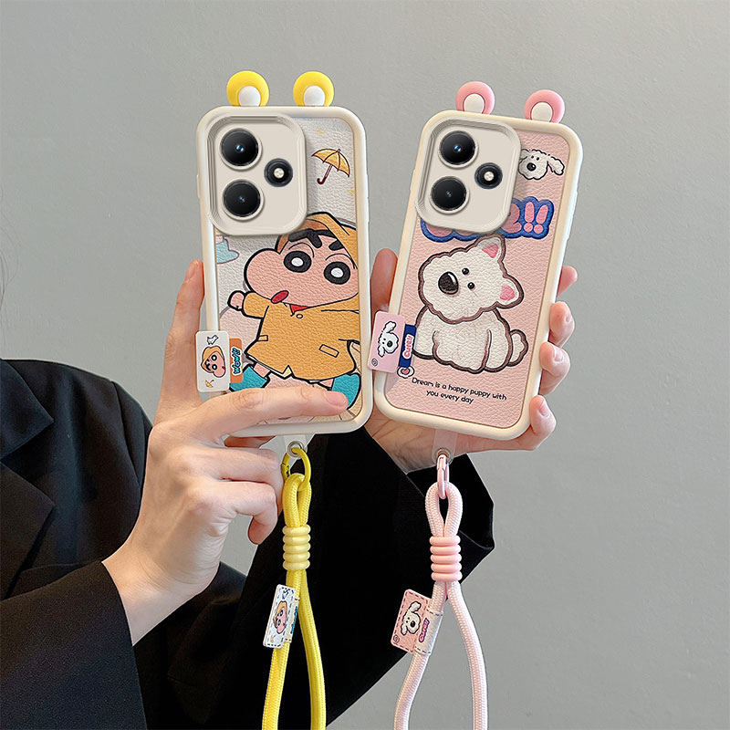 卡通可爱情侣全包边防摔