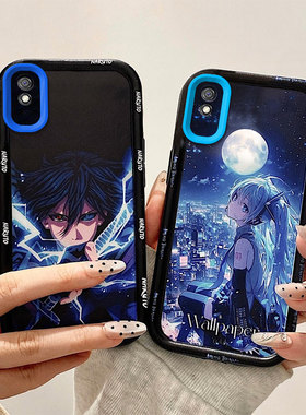 二次元适用红米9A手机壳索隆路飞redmi9C新款hm9CNFC动漫创意全包边防摔硅胶磨砂壳
