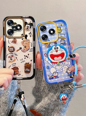 卡通可爱适用于Tecno SPARK10-4G手机壳挂饰公仔立体彩绘立体磨砂可爱防摔全包边潮少女保护套简约超薄时尚