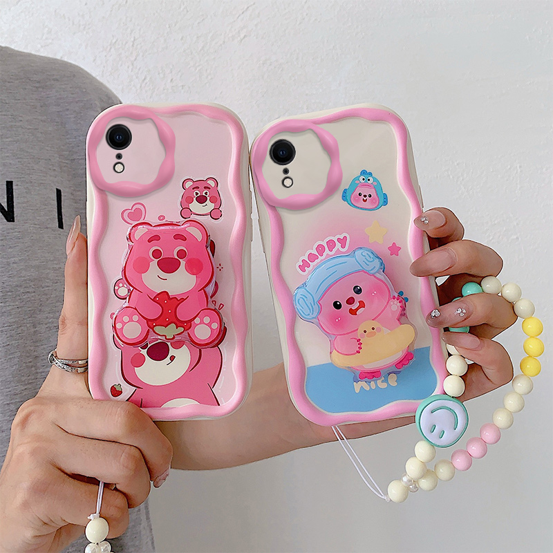 适用于苹果XR手机壳潮女可爱A2108个性搞怪iphone xr保护套ins风日韩卡通pgxr手链支架ihpone xr搞怪少女款