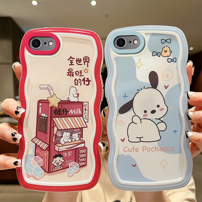 适用于苹果7手机壳创意潮牌a1660时尚iphone8波浪纹iphone7卡通简约pg8网红可爱pg7动漫潮pingguo8女ipone7男