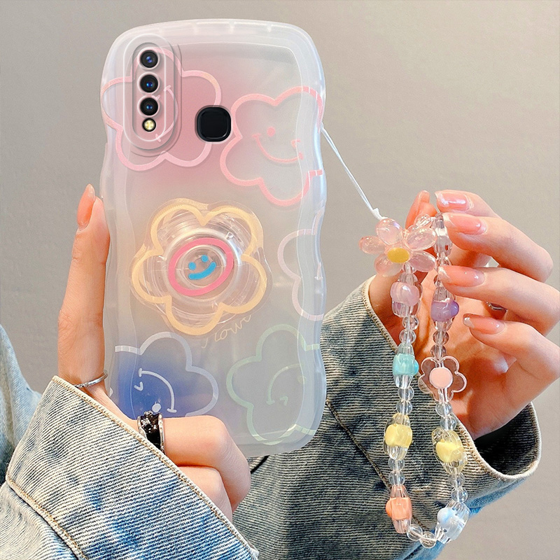 适用vivo Y5S手机壳个性夏天vovo y5s时尚可爱女生V1934A日韩小清新vivi y19保护套ins风学生viv0 u3手链支架