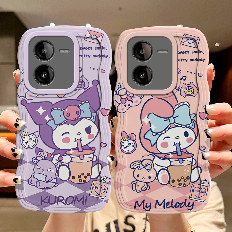 适用vivo iqooz8手机壳时尚少女款iqqoz8x个性可爱女生iq00z8x保护套ins风简约iqoozx8学生搞怪ipooz8库洛米