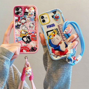 可爱女A065F搞怪学生galaxy a05日韩叮当猫sx a06保护套sm 卡通samsung a06 a055f个性 适用三星A05手机壳时尚