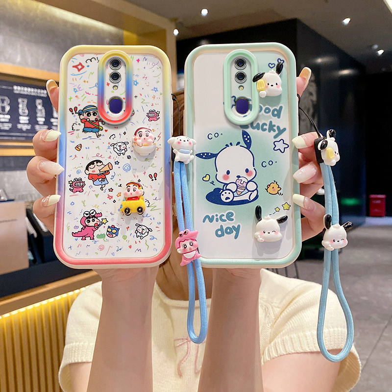 适用于OPPO A9手机壳可爱少女PCAM10立体蜡笔小新opopa9x保护套ins日韩学生ooppa9全包边oppia9x个性卡通0ppo 3C数码配件手机保护套/壳原图主图