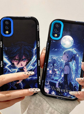 二次元适用vivoY90国际版手机壳索隆路飞Y91c新款Y91i动漫创意全包边防摔硅胶磨砂壳