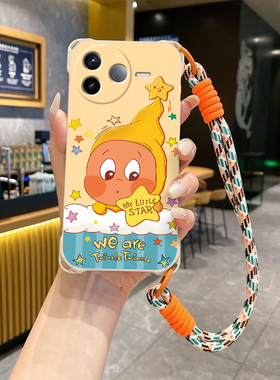 星星人适用小米pocoF7pro斜跨手机壳POCOF6PRO5G小众日韩高级卡通可爱少女硅胶时尚男女pocoF7pro个性手绳保