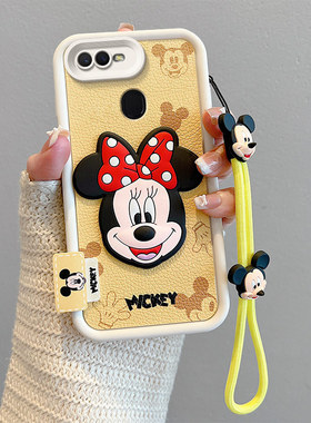 适用OPPOF9手机壳卡通可爱女opop f9Pro皮纹公仔米奇oppif9动漫外壳oppif9por保护套新款0ppof9个性日韩男女