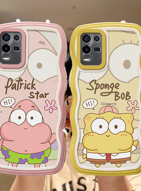 适用OPPO K9X手机壳卡通ins风PGCM10全包防摔0pp0k9x简约波浪纹ooppk9x网红日韩少女oopok9x软硅胶轻薄k9x5g