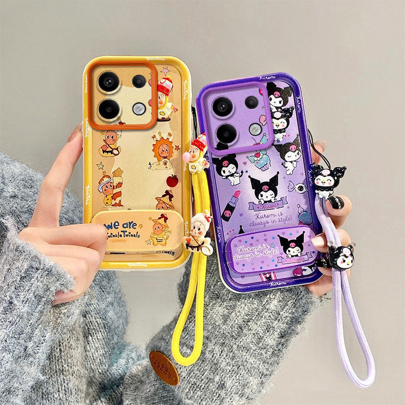 卡通可爱适用红米Note13 4G手机壳Note13pro 4G镜子支架hmnotel3pro潮流少女手绳保护套立体公仔磨砂全包超薄,3C数码配件,手机保护套/壳,淘宝优惠券,粉丝福利购,淘宝优惠卷