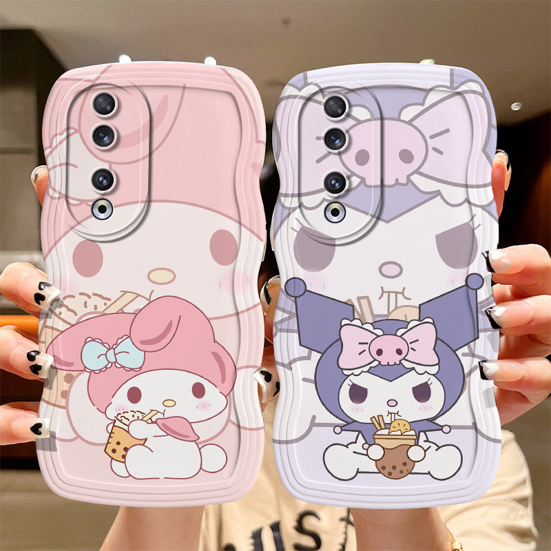 适用荣耀90手机壳个性卡通库洛米honor 90pro时尚潮女ry90日韩搞怪学生。容耀90pro保护套ins风可爱女9opro新