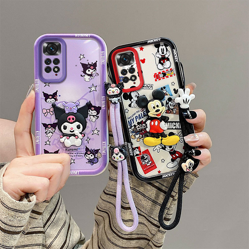 库洛米适用红米Note11S国际版手机壳3d公仔米奇Note114G国际版男女叮当卡通趣味可爱壳