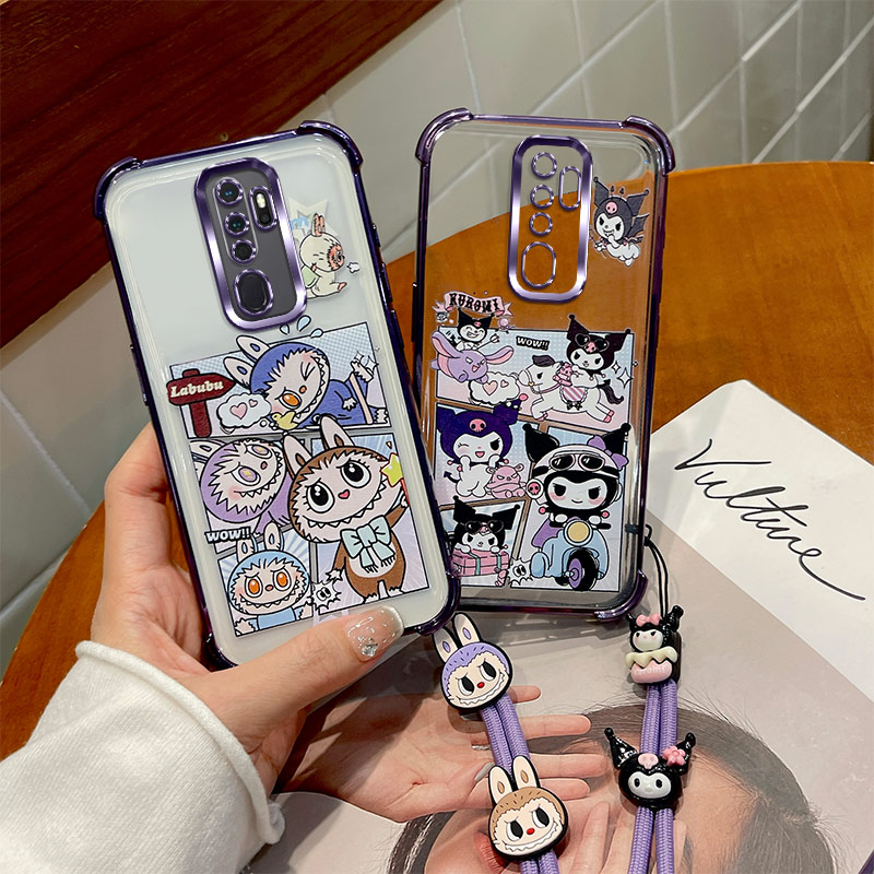 电镀气囊适用OPPOA11手机壳四角防摔壳A11s/透明软胶A11x彩绘卡通动漫软壳