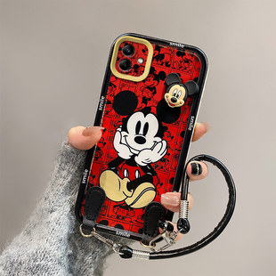 米奇库洛米适用三星A05手机壳SM A055F保护套Sanxinga05立体可爱网红潮日韩全包边一体手绳学生潮少女硅胶潮