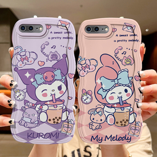 适用苹果7plus手机壳卡通搞怪A1661软硅胶iphone8plus保护套a1660可爱女生pg 7plus高颜值。平果7软壳库洛米