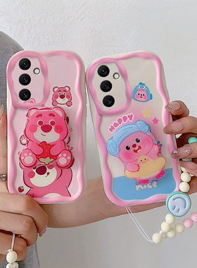 适用三星A34 5G手机壳时尚可爱女款galaxy a33 5g保护套ins风简约sx a33个性学生samsung a34 5g手链支架a33