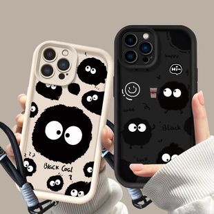 适用于小米civi1s手机壳卡通煤球mi12spro个性可爱少女ml10s硅胶redmi note10pro保护套mi13硅胶情侣14por潮