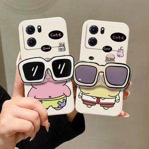 适用适用OPPO K10手机壳卡通搞怪女opop k10x日韩学生新款oppi k10pro保护套ins风可爱潮女0ppo k10x海绵宝宝