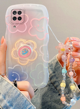 适用于三星A12 4G手机壳时尚少女A136U小清新花朵galaxy a13保护套ins可爱女生A135日韩透明壳SM-A125F硅胶壳
