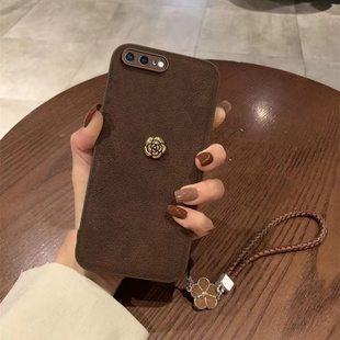 适用苹果7Plus手机壳个性可爱少女A1864时尚学生花朵iphone8plus保护套ins风搞怪手绳pg7pius硅胶日韩ihpone