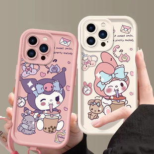 美乐蒂适用三星a22s手机壳galaxy a55外壳新款a03s库洛米a30硅胶防摔samsung a72保护套ins风高颜值a13卡通