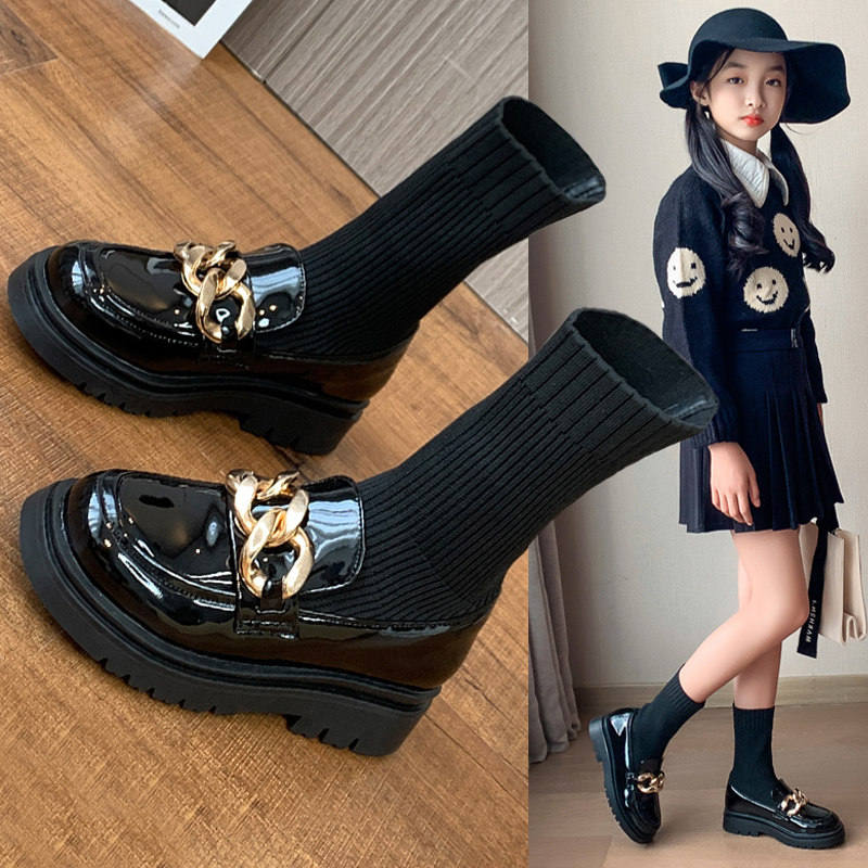 女童短靴2025秋冬新款小女孩靴子洋气韩版百搭中大童袜靴儿童鞋子,童鞋/婴儿鞋/亲子鞋,皮靴,淘宝优惠券,粉丝福利购,淘宝优惠卷