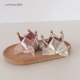 皇冠发夹女童不伤发全包夹子小宝宝可爱公主头饰婴儿发带发饰 韩版
