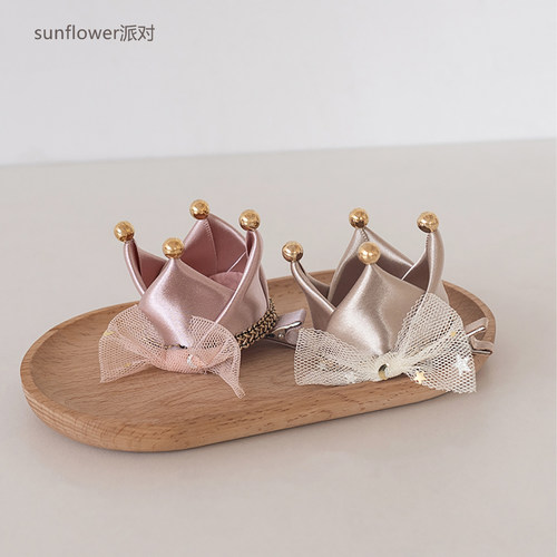 韩版皇冠发夹女童不伤发全包