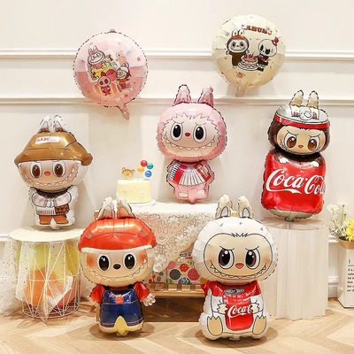 拉布布主题铝膜气球生日