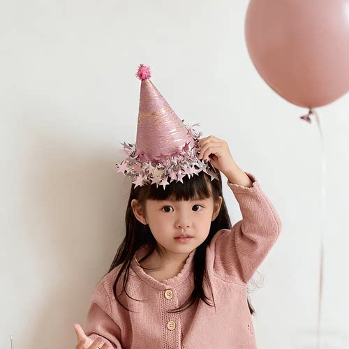 小红书生日头饰帽子女孩男孩氛围派对蛋糕场景布置装饰拍照道具
