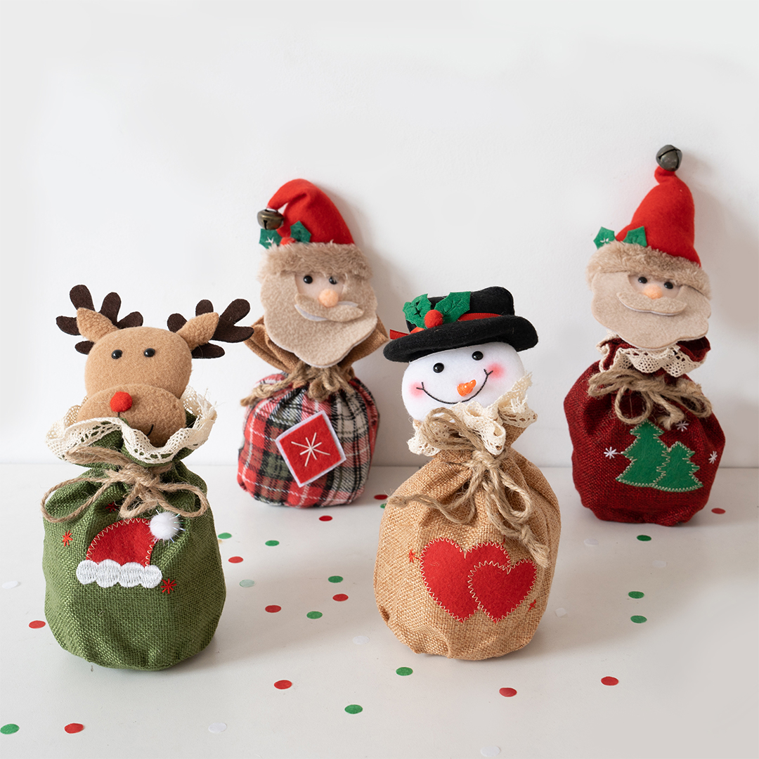 圣诞节礼物袋平安夜苹果袋