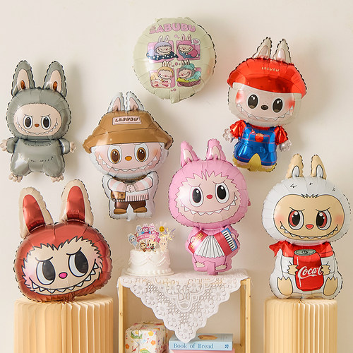 拉布布主题铝膜气球labubu