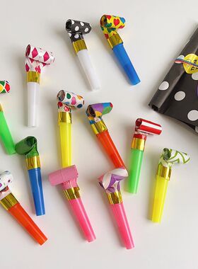 生日派对吹吹卷吹龙男孩女孩趴体助兴口哨喇叭儿童创意卡通哨子