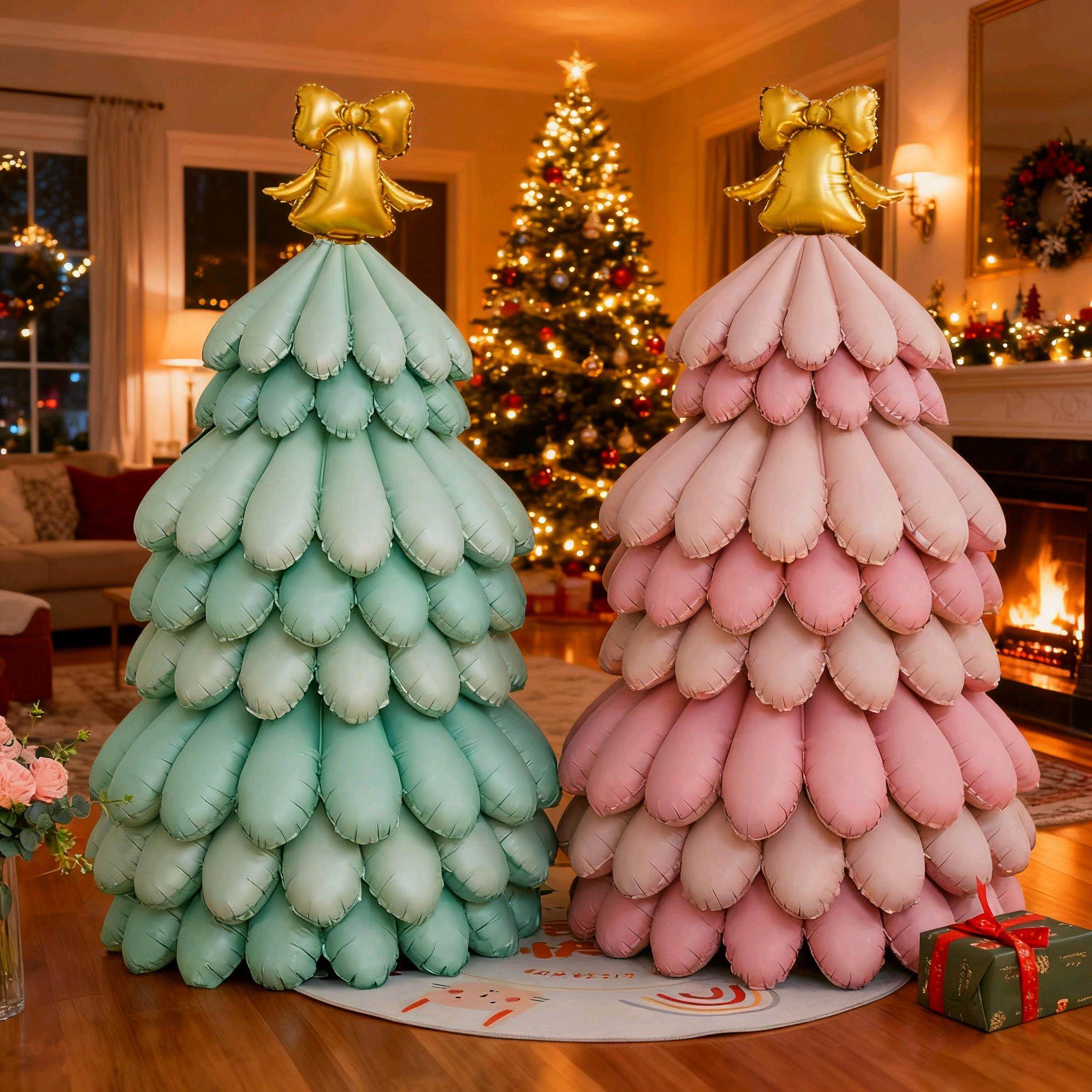 圣诞节站立气球幼儿园商场立体圣诞树场景布置氛围装饰品拍照道具,节庆用品/礼品,圣诞树,淘宝优惠券,粉丝福利购,淘宝优惠卷