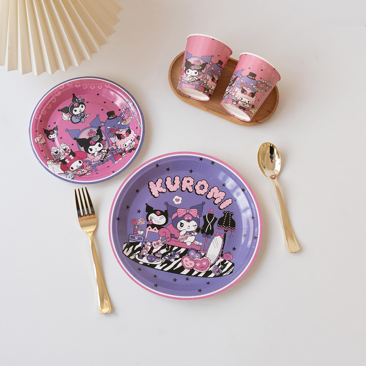 三丽鸥库洛米女孩生日一次性餐具餐盘卡通纸杯纸盘吸管派对的用品,节庆用品/礼品,节日装扮用品,淘宝优惠券,粉丝福利购,淘宝优惠卷