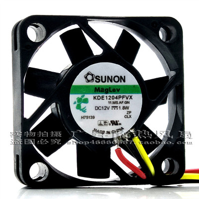 KDE1204PFVX SUNON建准 12V 1.8W 4010 4CM 交换机用 散热小风扇