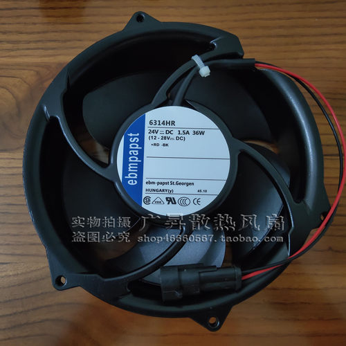 原装ebmpapst 24V 36W 6314HR 6314HU ACS510变频器ABB散热风扇