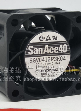 SanAce40 9GV0412P3K04 12V 0.84A 4028 4cm高转速服务器散热风扇