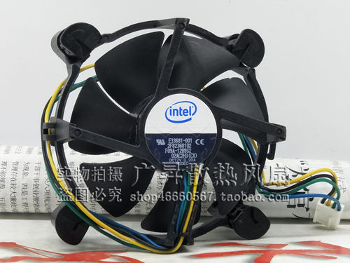 F09A-12B9S2 Intel英特尔 478针 12V 4线CPU散热风扇E6694-001