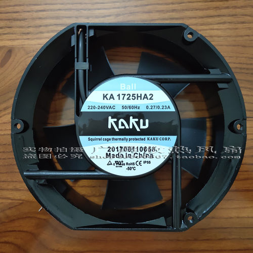 ka1725ha2全新原装台湾kaku卡固散热风扇AC220V 1725椭圆机柜风机