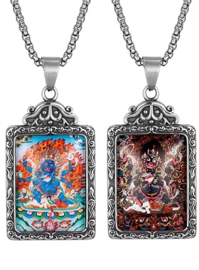 新款唐卡项链钛钢男国潮