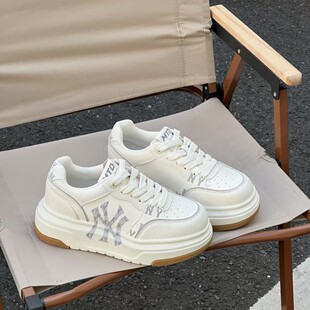 百搭运动大头板鞋 女2026新款 潮 轻便增高小白鞋 欧洲站6cm厚底时尚