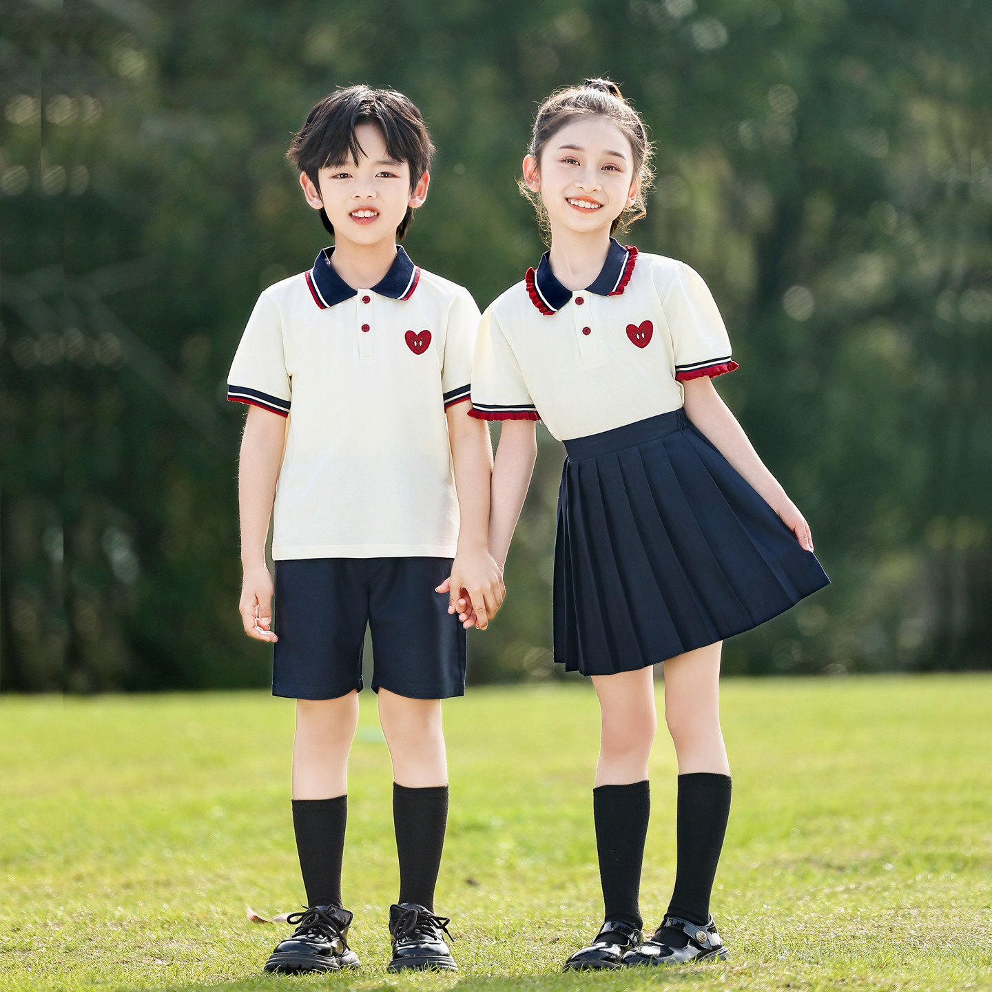 幼儿园毕业服装夏季小学生班服六一儿童演出服男女朗诵合唱表演服