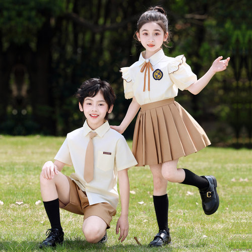 六一儿童合唱演出服幼儿园毕业照班服小学生诗歌朗诵表演服装夏季