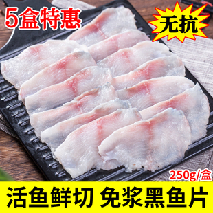 黑鱼片活鱼现片免浆免洗火锅材料水煮鱼酸菜鱼养殖鱼无抗顺丰5盒